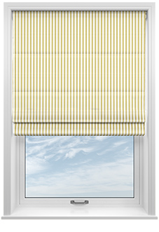 Lace Stripes, Saffron - Twist&Fit Roman Blind